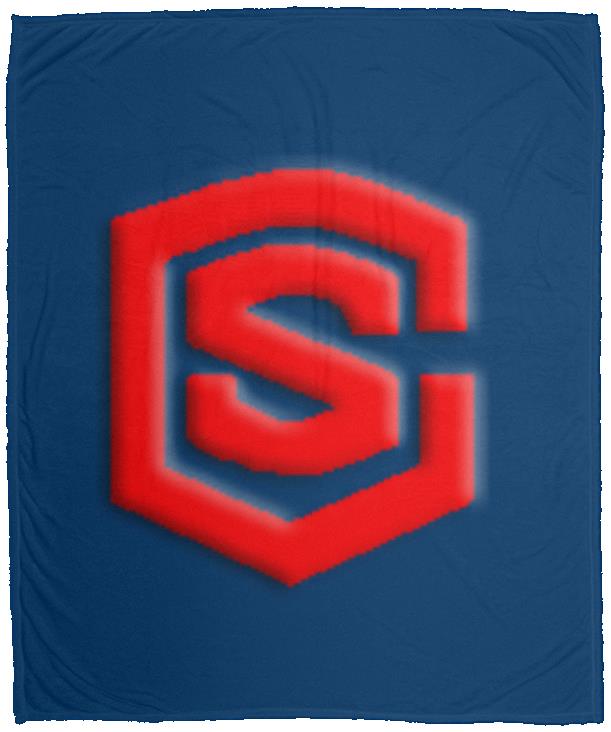 red (2) VPM Cozy Plush Fleece Blanket - 50x60