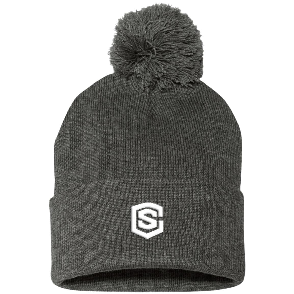 white (2) SP15 Pom Pom Knit Cap