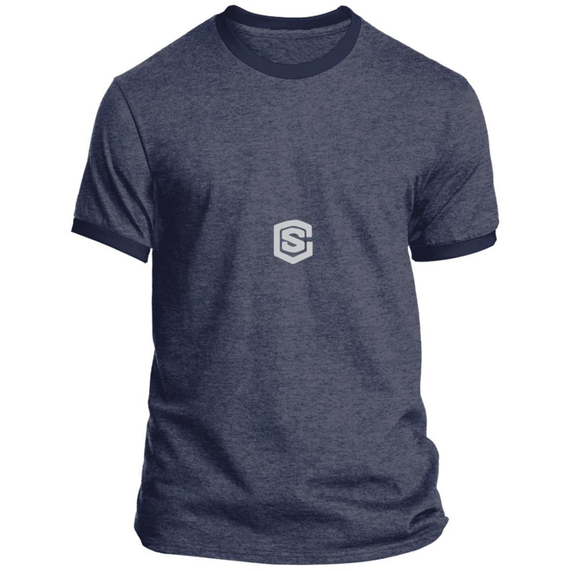 Illustrator Silver Logo PC54R Ringer Tee