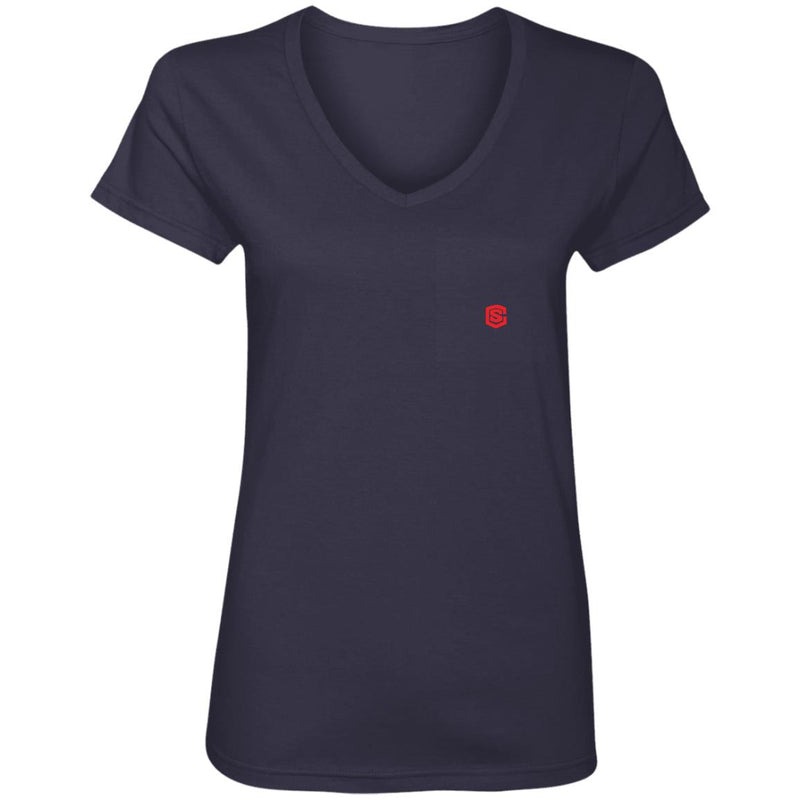 Illustrator Red Logo 88VL Ladies' V-Neck T-Shirt