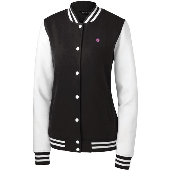 Illustrator Pink Logo LST270 Women's Fleece Letterman Jacket