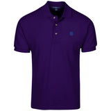 Illustrator Blue Logo K420 Cotton Pique Knit Polo