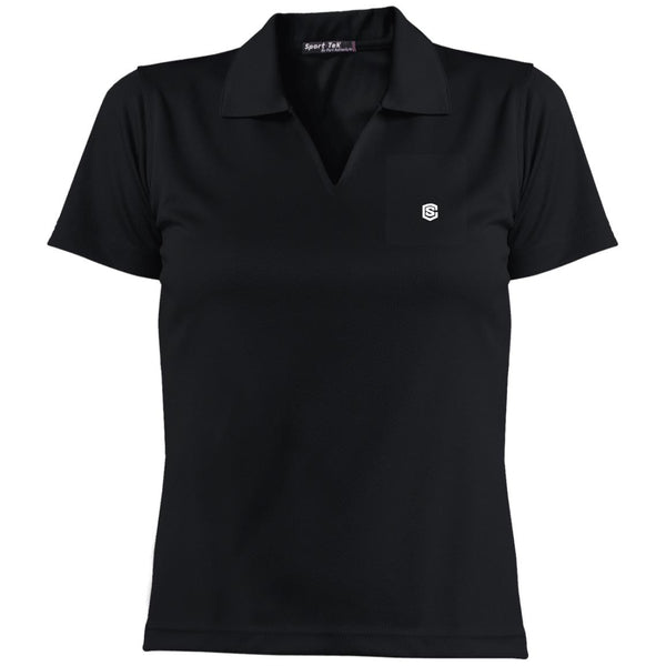 Illustrator White Logo L469 Ladies' Dri-Mesh Short Sleeve Polo