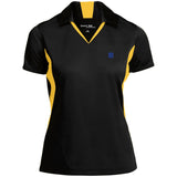 Illustrator Blue Logo LST655 Ladies' Colorblock Performance Polo