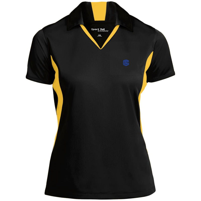 Illustrator Blue Logo LST655 Ladies' Colorblock Performance Polo