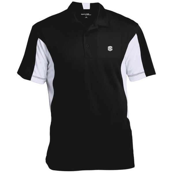 Illustrator White Logo ST655 Men's Colorblock Performance Polo