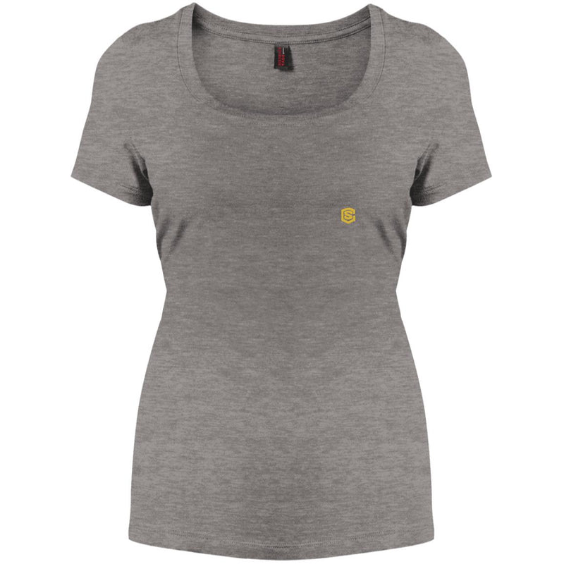 Illustrator Gold Logo DM106L Women's Perfect Scoop Neck Tee