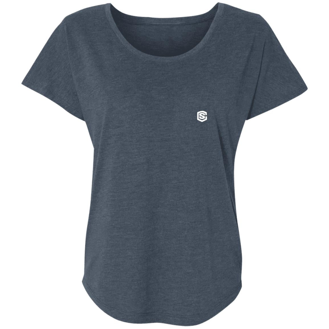 Illustrator White Logo NL6760 Ladies' Triblend Dolman Sleeve