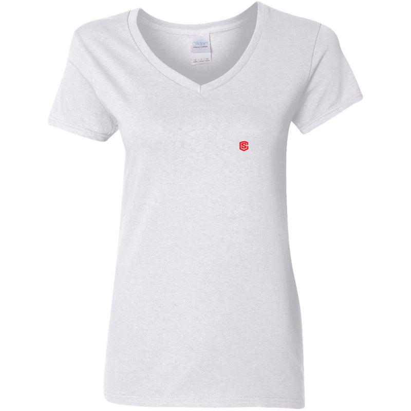 Illustrator Red Logo G500VL Ladies' 5.3 oz. V-Neck T-Shirt