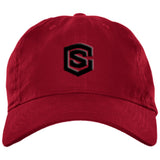 black (2) BX001 Brushed Twill Unstructured Dad Cap