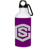 silver (2) 23663 20 oz. Stainless Steel Water Bottle