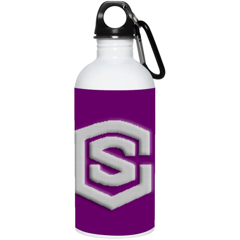 silver (2) 23663 20 oz. Stainless Steel Water Bottle