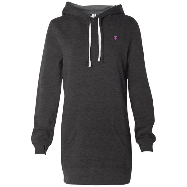 Illustrator Pink Logo PRM65DRS Women's Hooded Pullover Dress