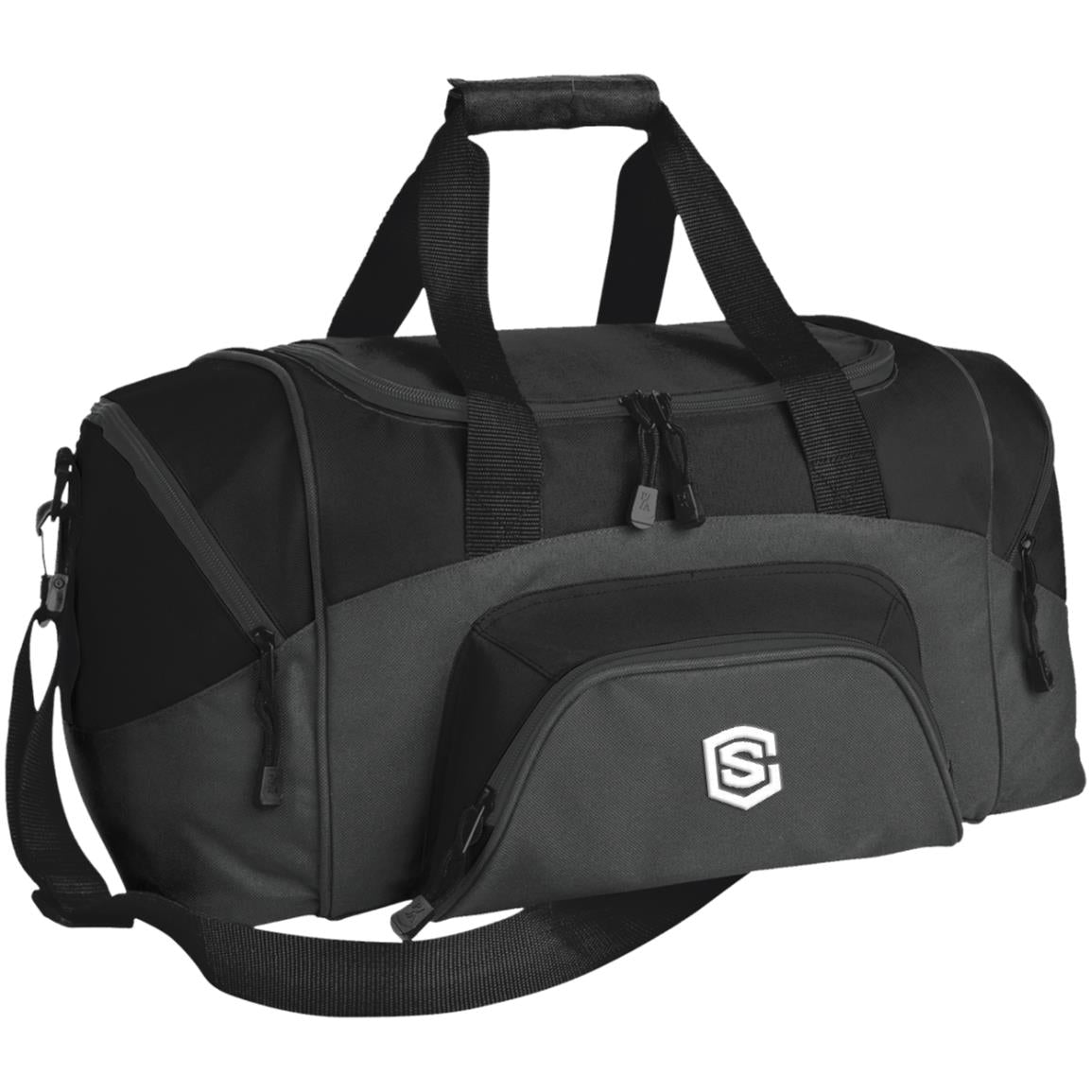 white (2) BG990S Small Colorblock Sport Duffel Bag