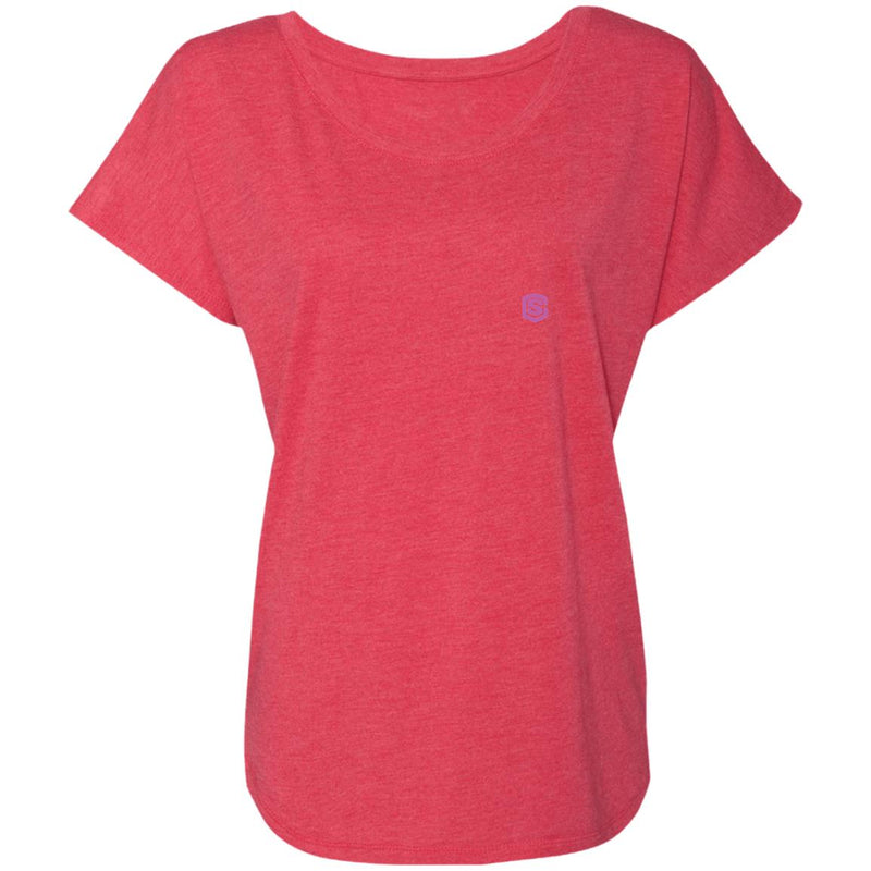 Illustrator Pink Logo NL6760 Ladies' Triblend Dolman Sleeve