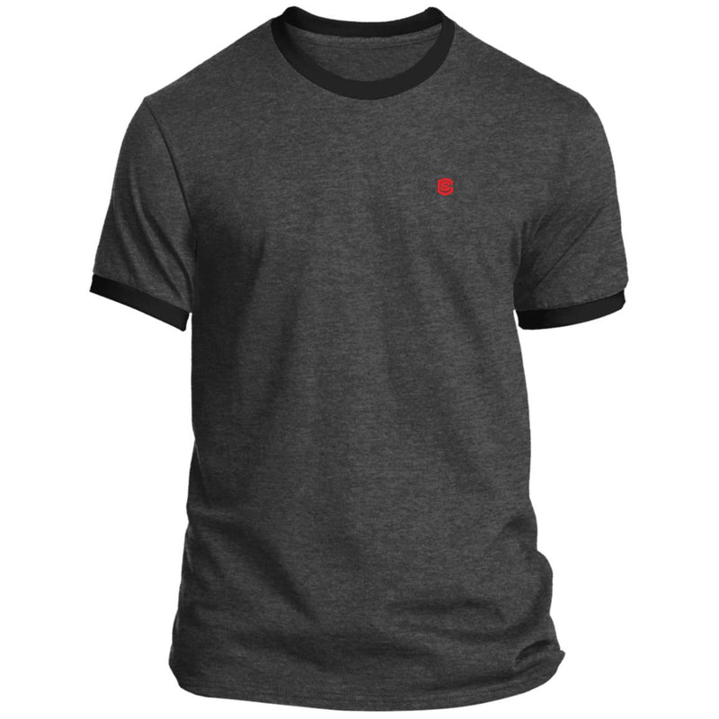 Illustrator Red Logo PC54R Ringer Tee