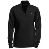 Illustrator Pink Logo LST253 Ladies' 1/4 Zip Sweatshirt