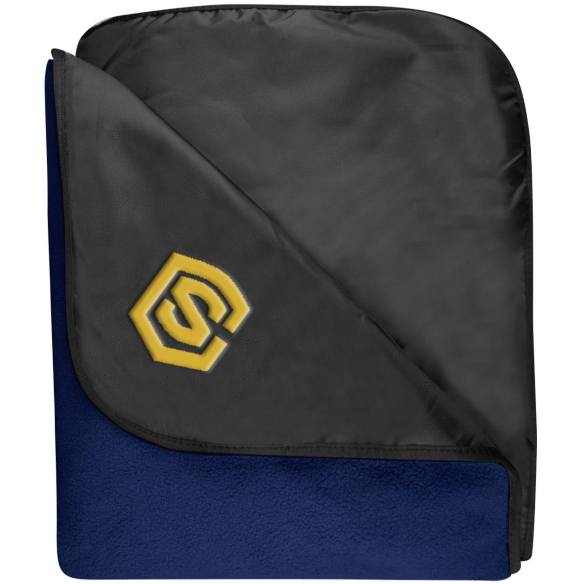 gold (2) TB850 Fleece & Poly Travel Blanket