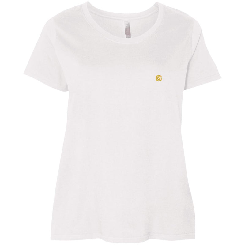 Illustrator Gold Logo 3804 Ladies' Curvy T-Shirt