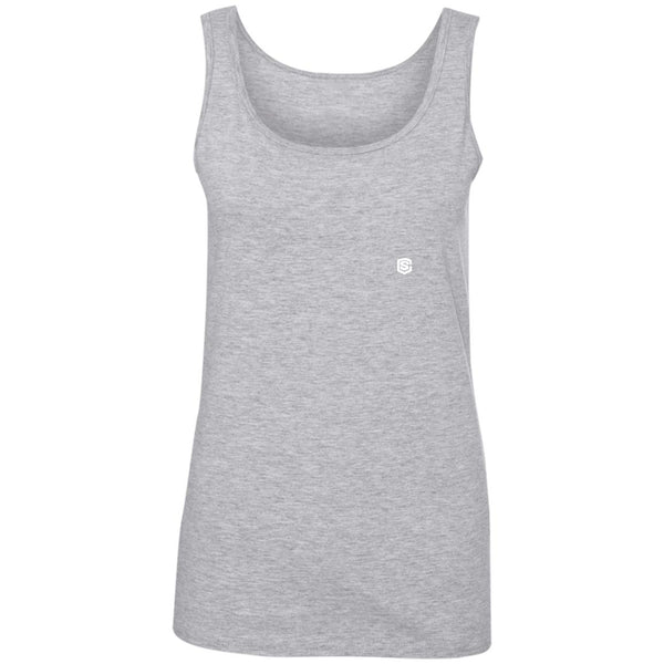 Illustrator White Logo 882L Ladies' 100% Ringspun Cotton Tank Top