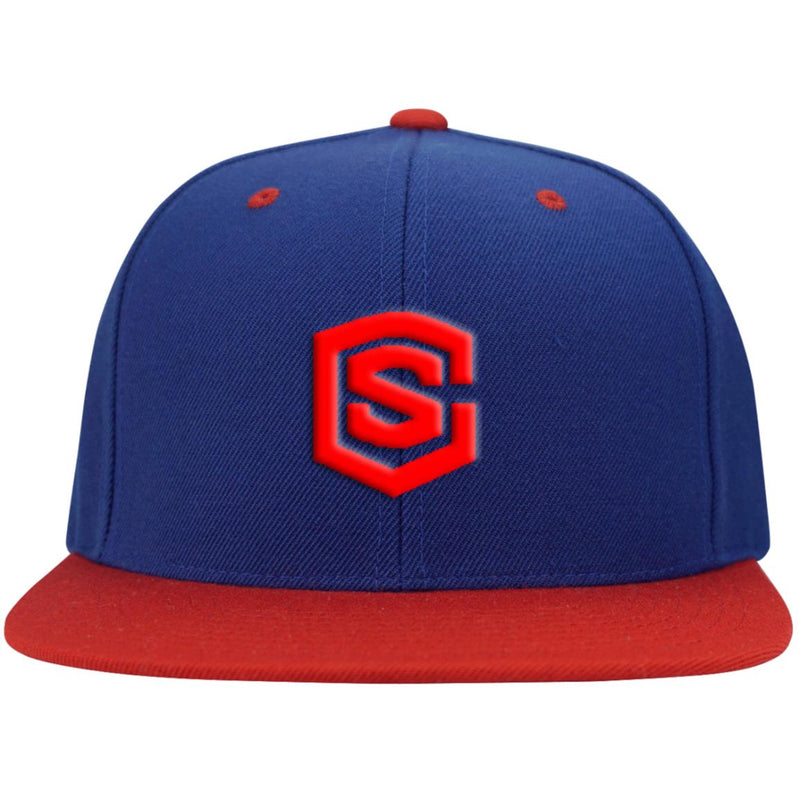 red (2) STC19 Flat Bill High-Profile Snapback Hat