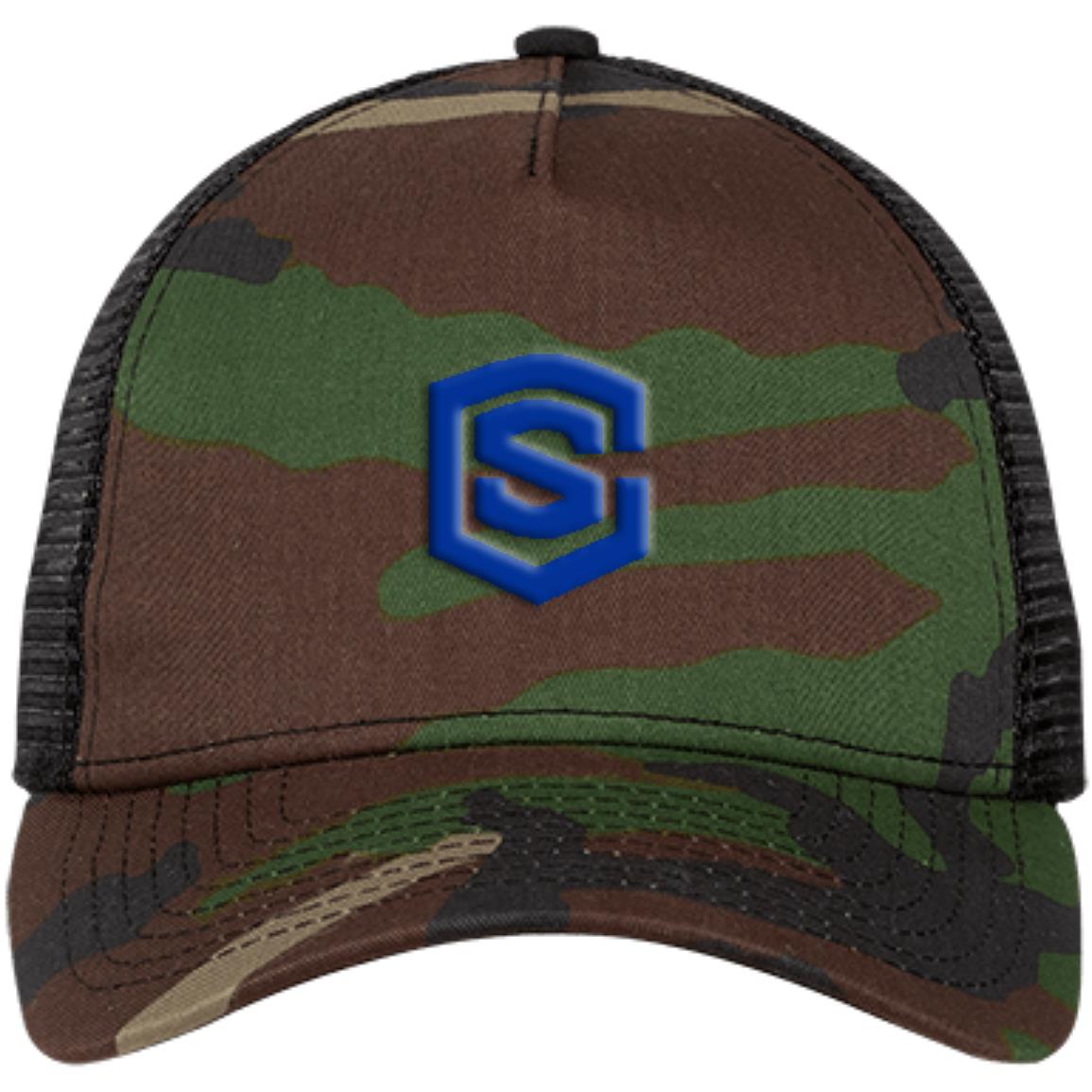 blue (2) NE205 Snapback Trucker Cap