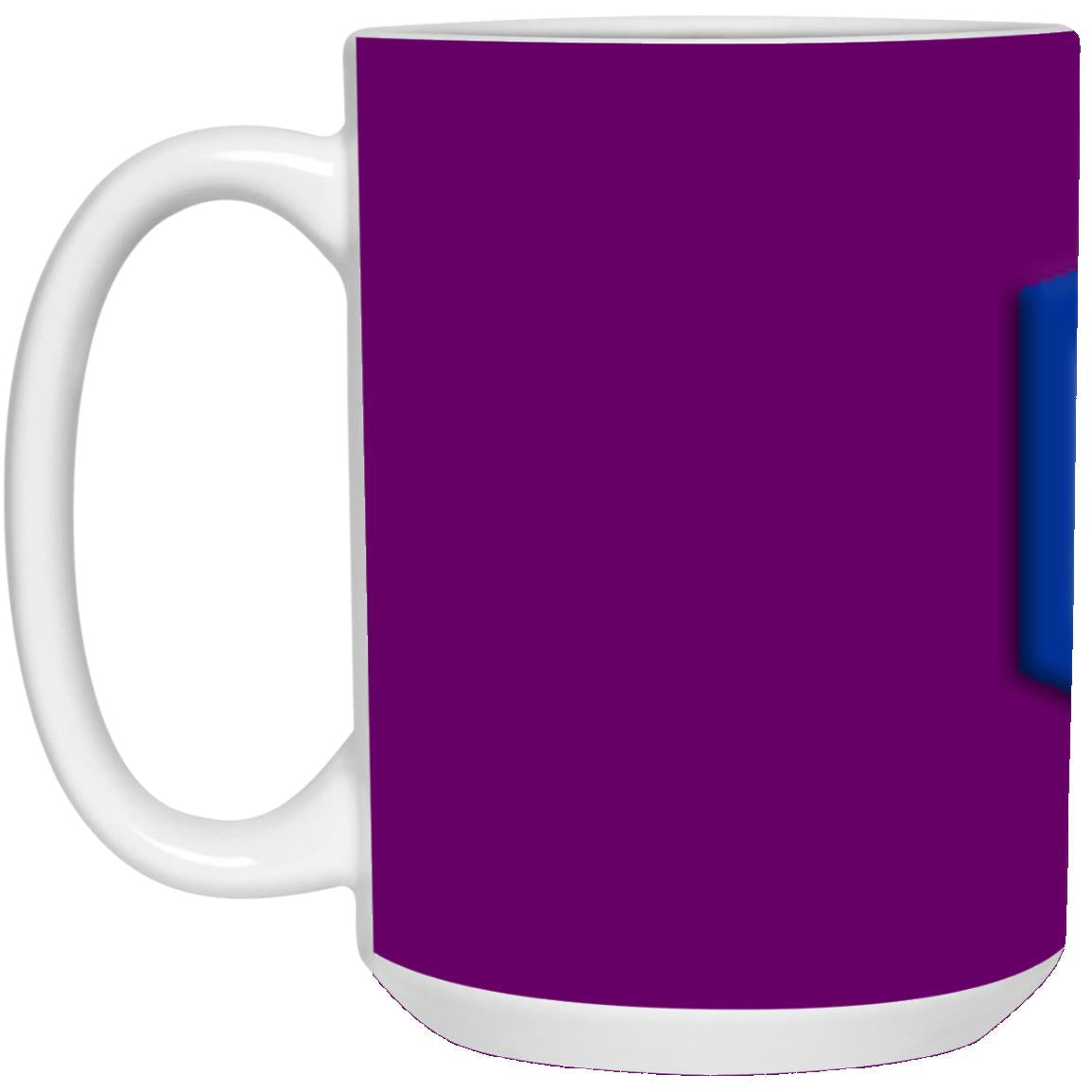 blue (2) 21504 15 oz. White Mug