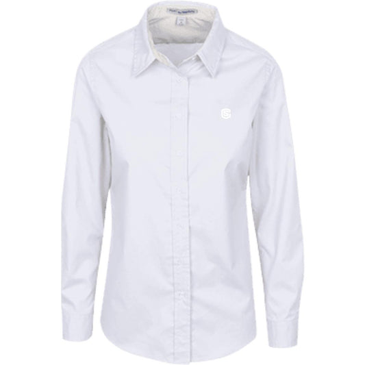 Illustrator White Logo L608 Ladies' LS Blouse