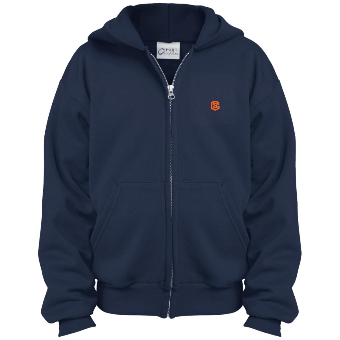 Illustrator Orange Logo PC90YZH Youth Full Zip Hoodie