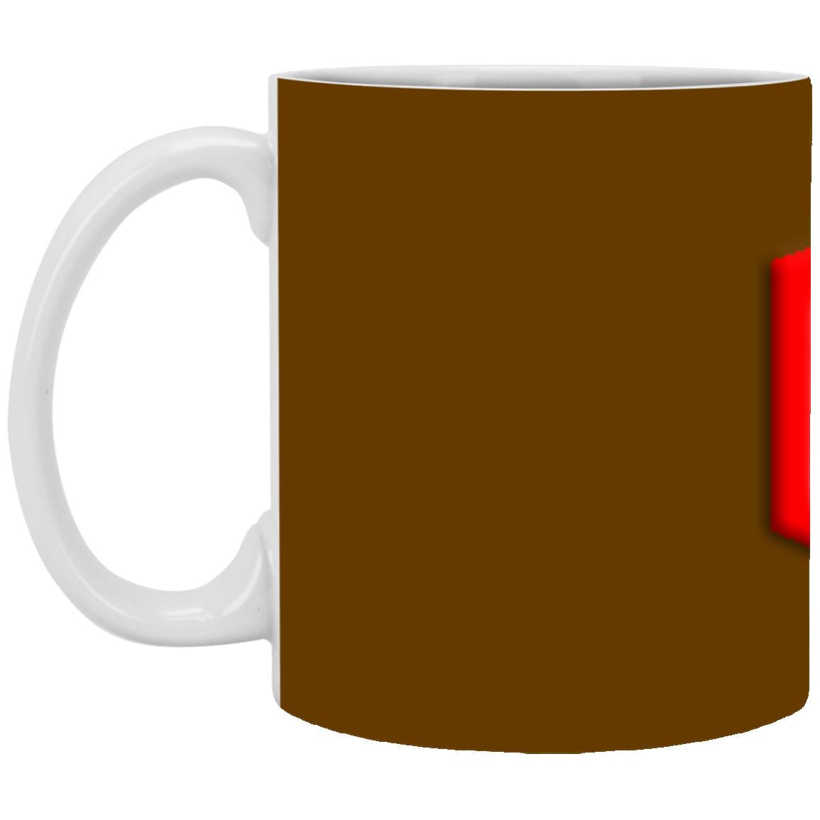 red (2) XP8434 11 oz. White Mug