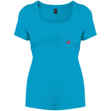 Illustrator Red Logo DM106L Women's Perfect Scoop Neck Tee