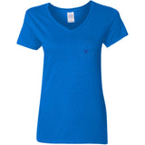 Illustrator Blue Logo G500VL Ladies' 5.3 oz. V-Neck T-Shirt