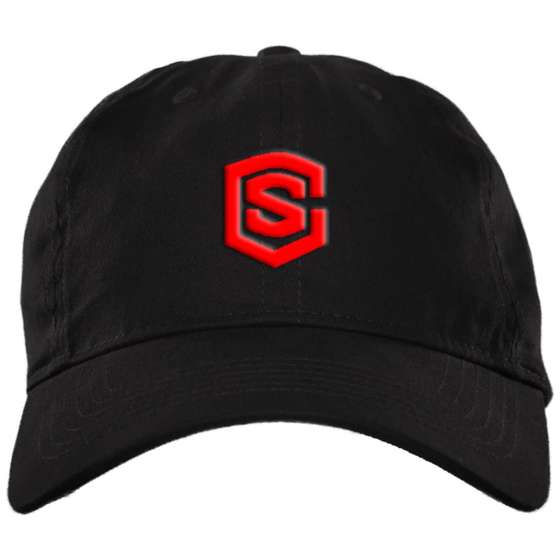red (2) BX001 Brushed Twill Unstructured Dad Cap