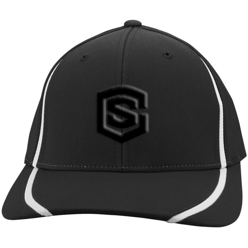black (2) STC16 Flexfit Colorblock Cap