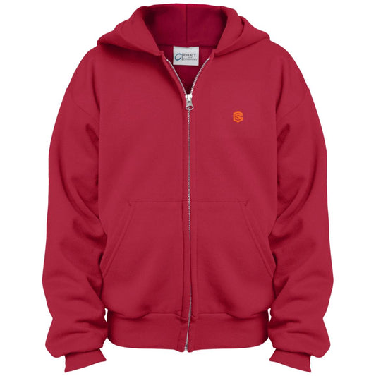 Illustrator Orange Logo PC90YZH Youth Full Zip Hoodie