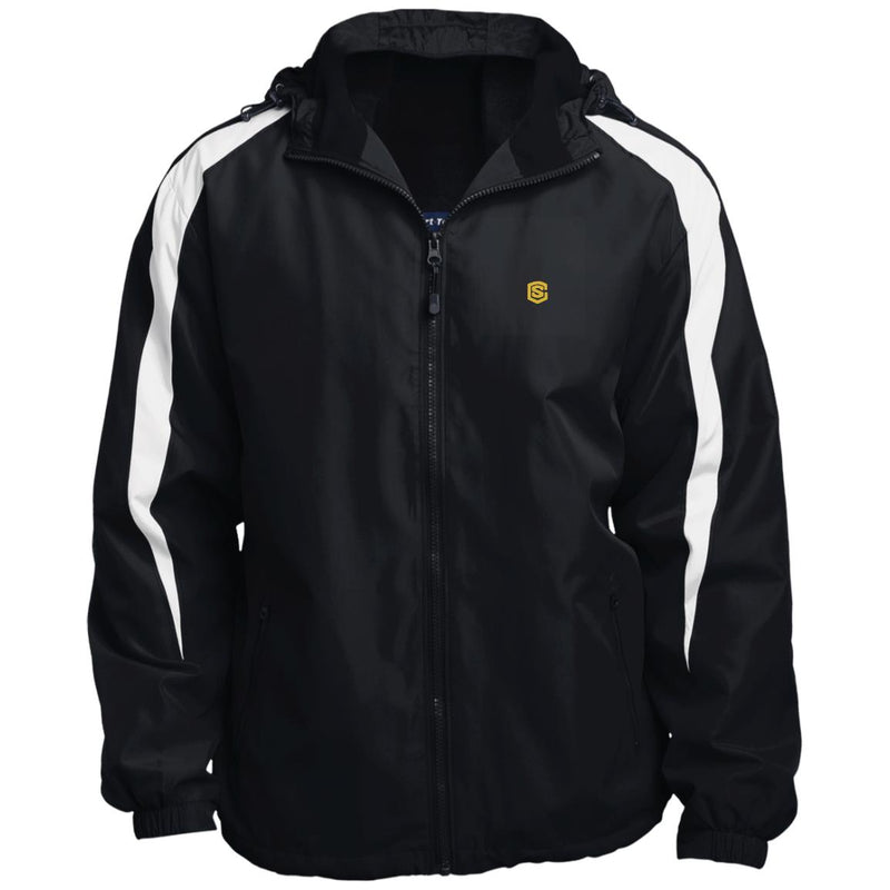 Illustrator Gold Logo JST81 Fleece Lined Colorblocked Hooded Jacket