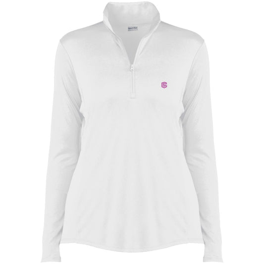 Illustrator Pink Logo LST357 Ladies' Competitor 1/4-Zip Pullover