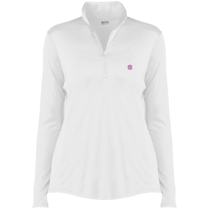 Illustrator Pink Logo LST357 Ladies' Competitor 1/4-Zip Pullover