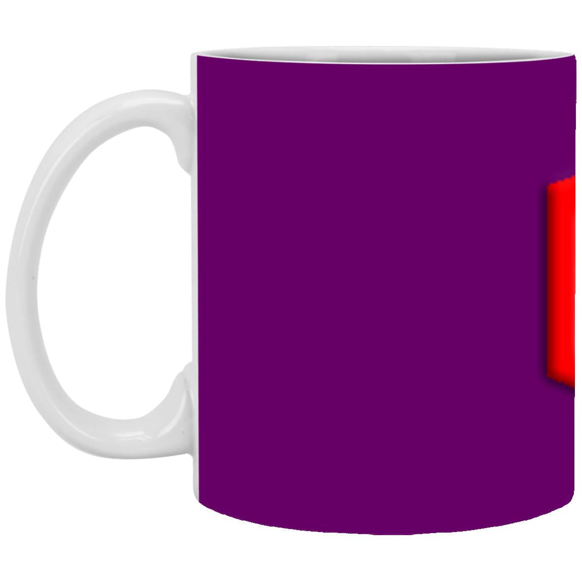 red (2) XP8434 11 oz. White Mug