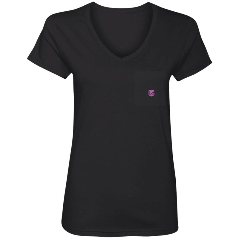 Illustrator Pink Logo 88VL Ladies' V-Neck T-Shirt