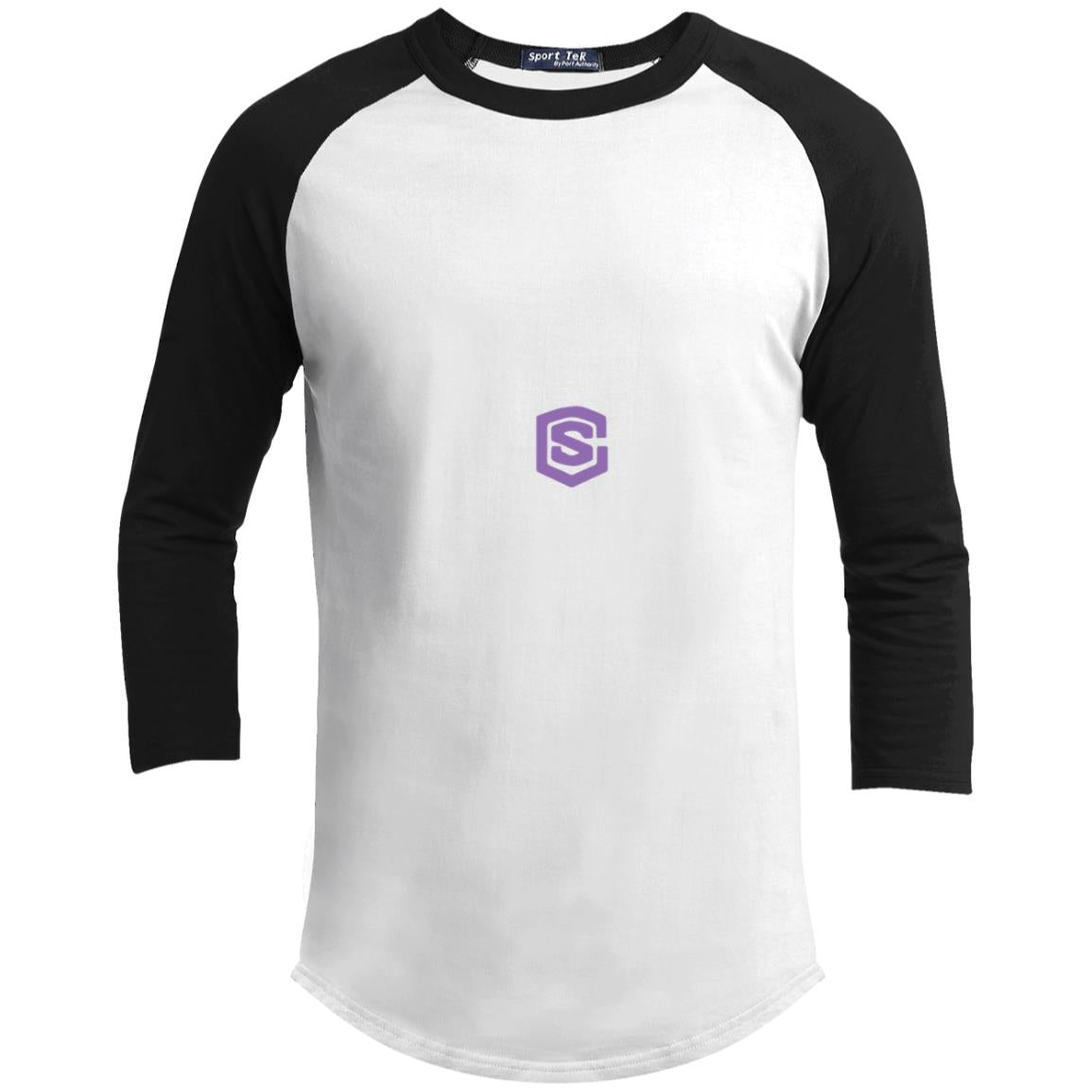 Illustrator Purple Logo YT200 Youth 3/4 Raglan Sleeve Shirt