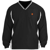 Illustrator Orange Logo JST62 Tipped V-Neck Windshirt