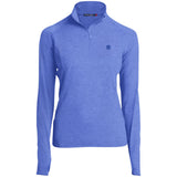 Illustrator Blue Logo LST850 Women's 1/2 Zip Performance Pullover