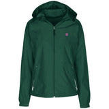 Illustrator Pink Logo LST76 Ladies' Jersey-Lined Hooded Windbreaker