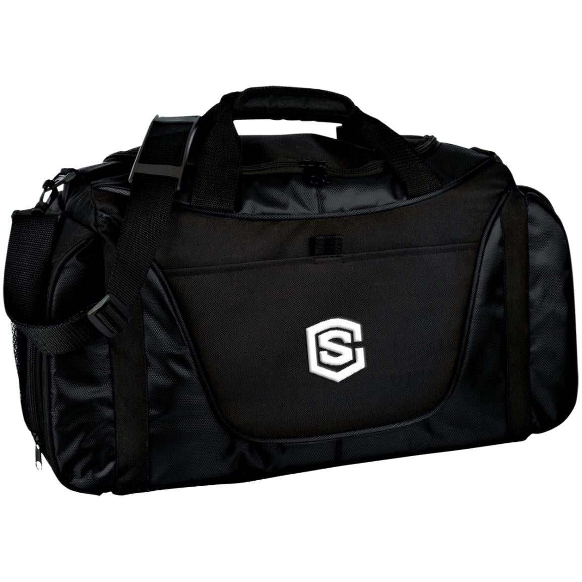 white (2) BG1050 Medium Color Block Gear Bag