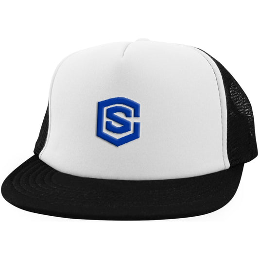 blue (2) DT624 Trucker Hat with Snapback