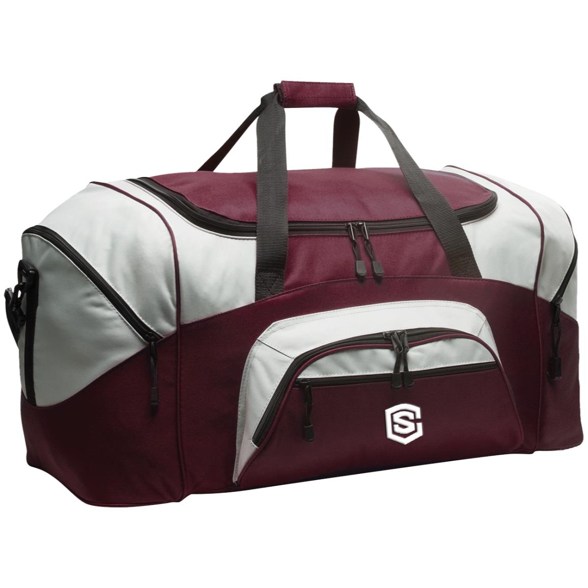 white (2) BG99 Colorblock Sport Duffel