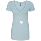 Illustrator White Logo NL6640 Ladies' Deep V-Neck T-Shirt