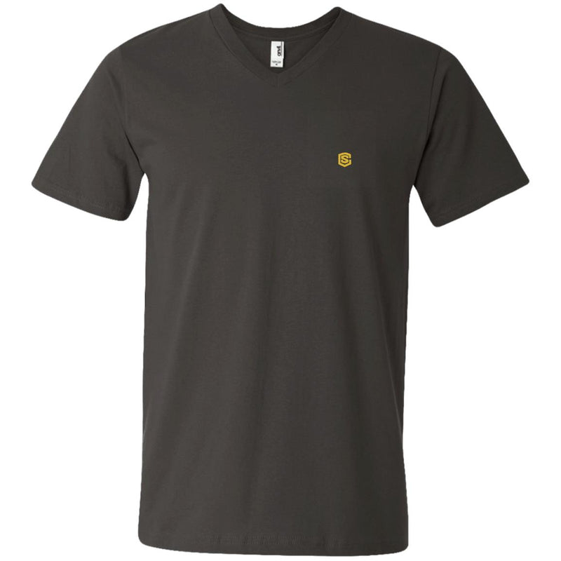 Illustrator Gold Logo 982 Men's Printed V-Neck T-Shirt