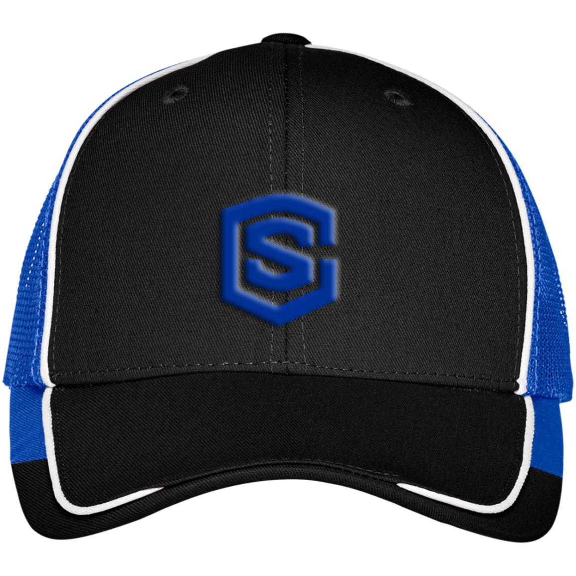 blue (2) C904 Colorblock Mesh Back Cap